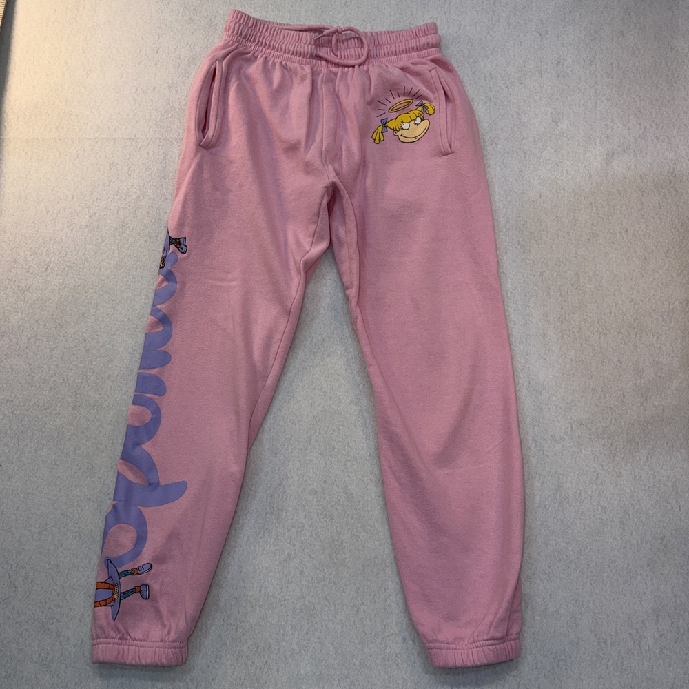 Nickelodeon RUGRATS Spoiled Joggers Sweatpants Pink Women's Size XS Activewear